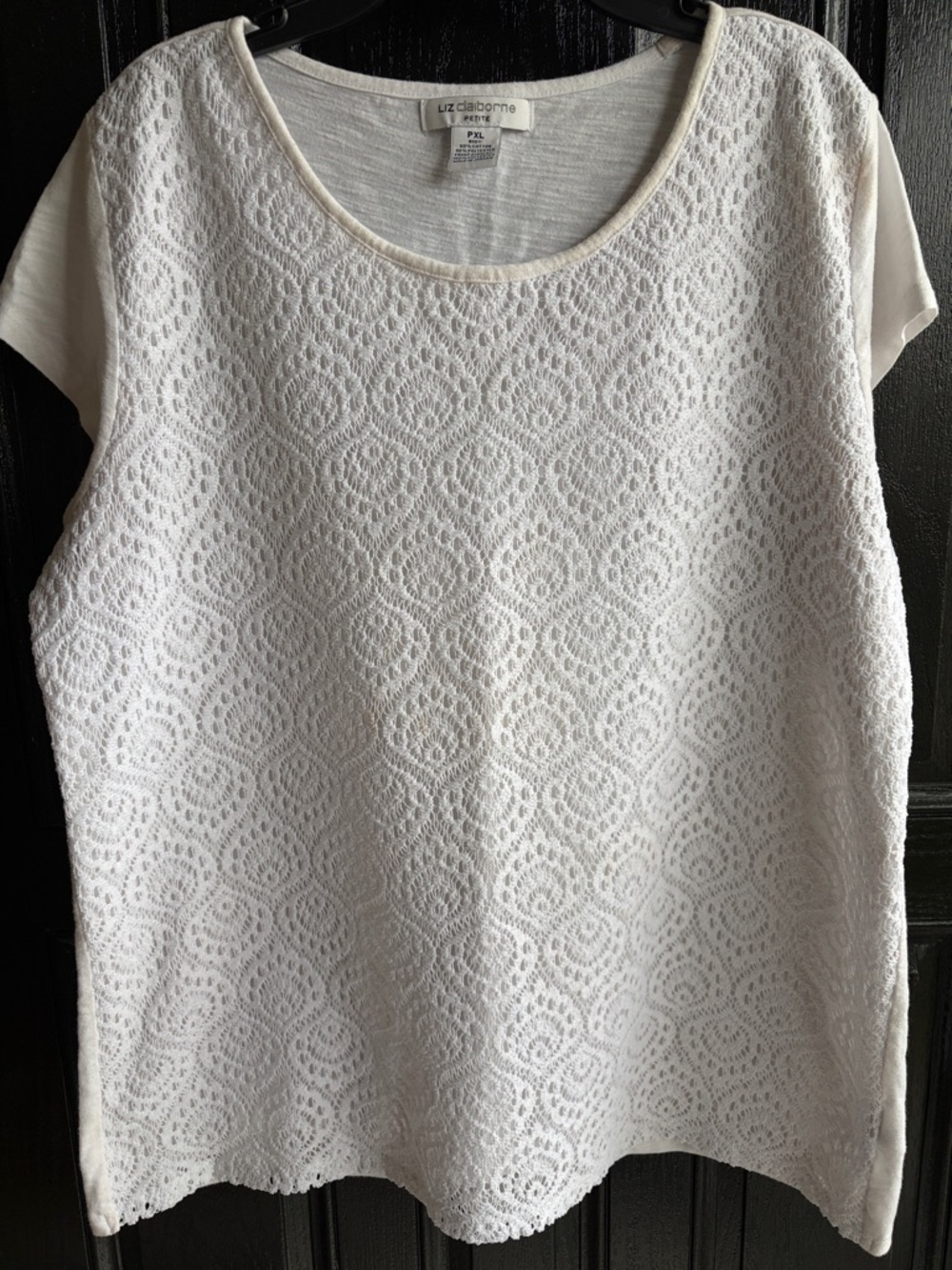 Liz Claiborne Petite Heather Gray T-Shirt with Tag